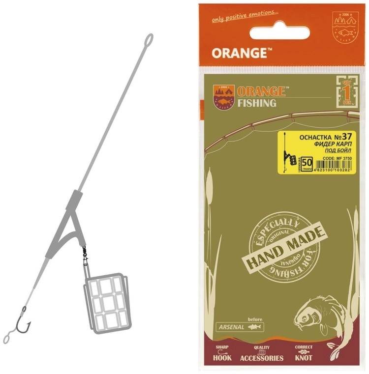 Orange Carp №37 Big Cage Feeder Leadcore 4823100103275 купить,NaN