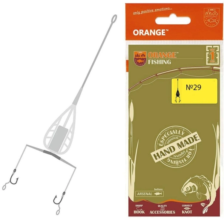 Оснастка Orange Carp карповая ORANGE 29 Method Feeder Leadcore, для бойла, 40 гр. 40 см купить,NaN