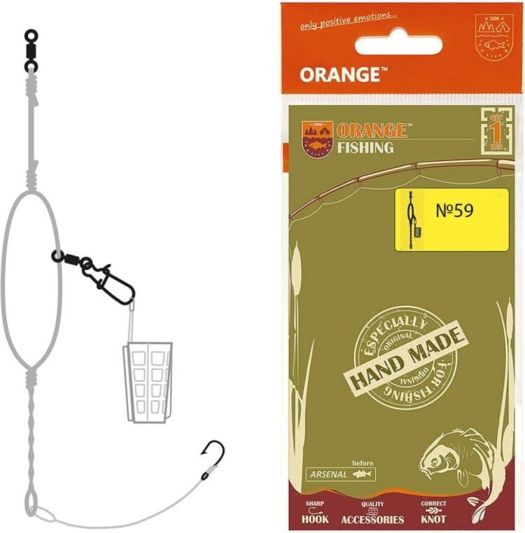 Оснастка Orange Carp Symetric Loop Fluorocarbon _ 60 гр 4823100104579 50 см купить,NaN