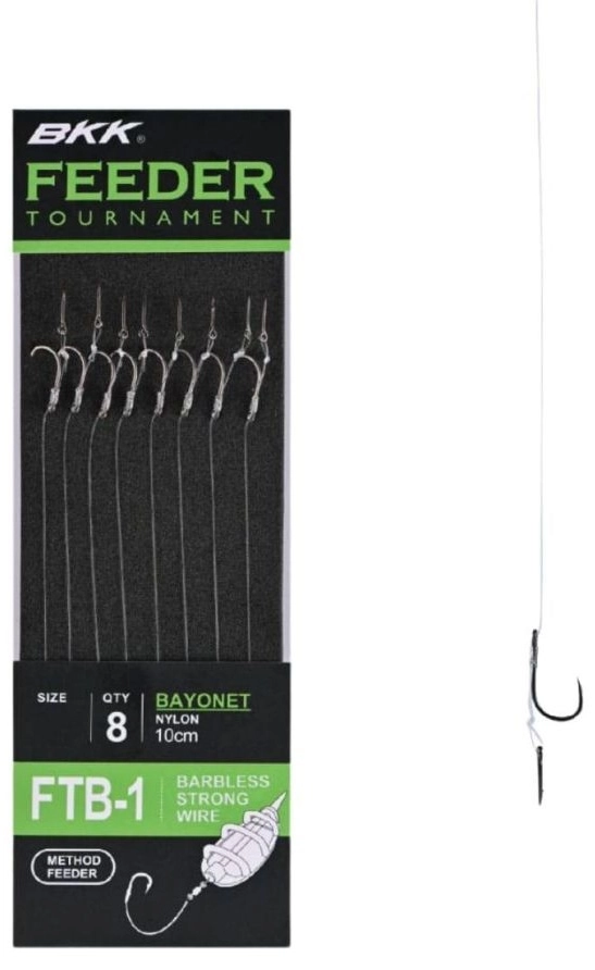 Оснастка BKK A-BW-5124 Feeder Tournament, FTB-1 Bayonet Rigs 10 см купить,NaN