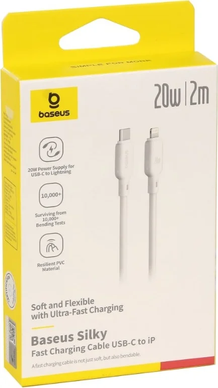 Кабель Baseus P10377700213-01 Type-C to iP 2м белый купить,3990