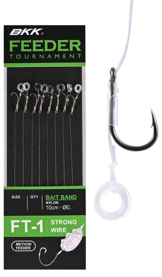 BKK Feeder Tournament FT-1 Bait Band Rigs №8 8 шт купить,NaN