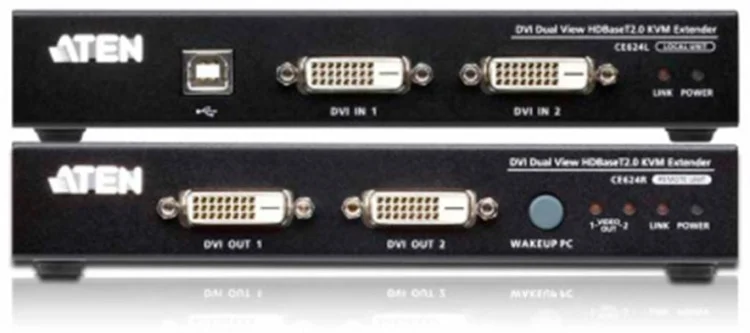 KVM-удлинитель Aten CE624-AT-G черный