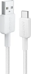 Кабель Anker A81H5G21 USB-A to USB-C 1м белый