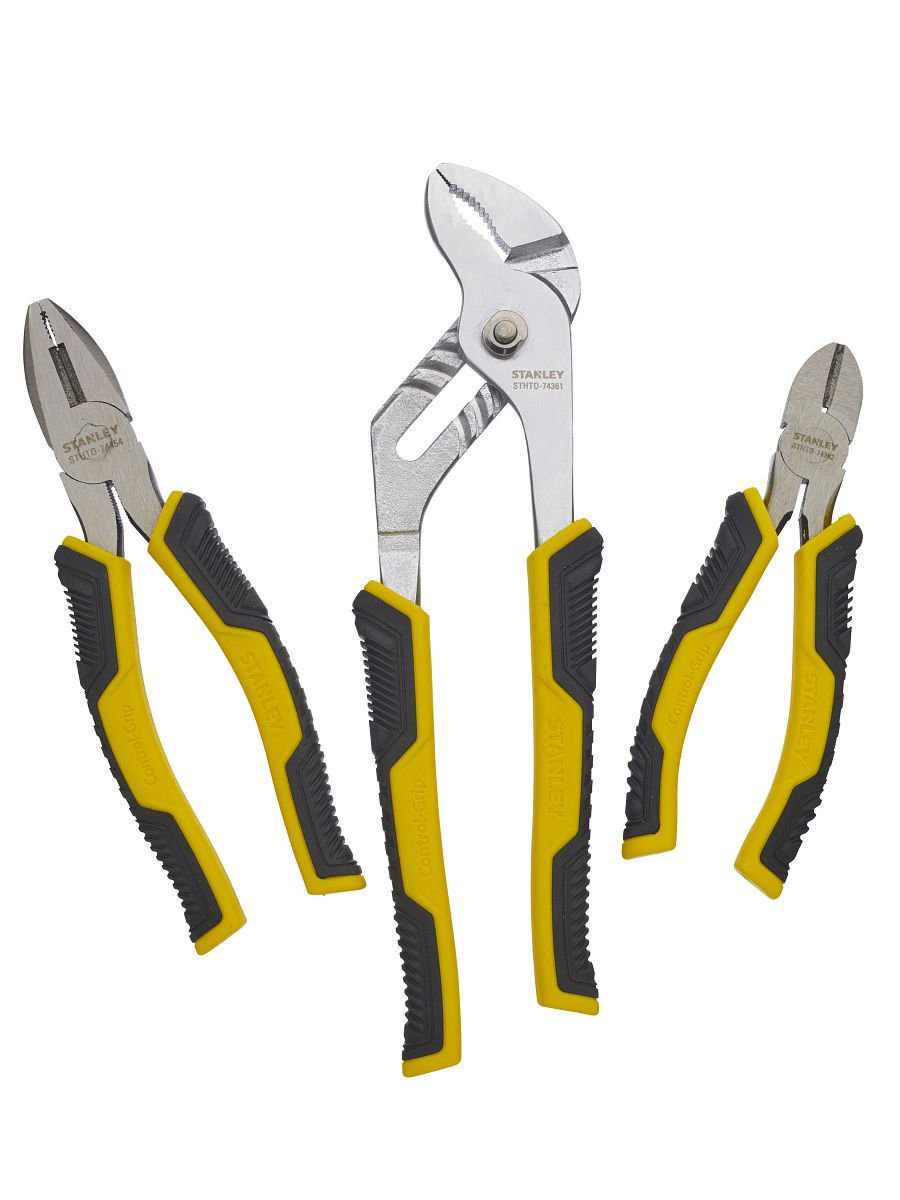 Набор из плоскогубцев и кусачек Control-Grip Stanley STHT0-74471 3 предмета купить,NaN