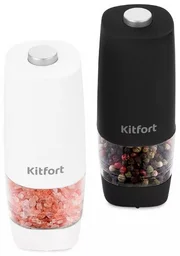 Набор электрических мельниц Kitfort КТ-6002 2шт черный/белый