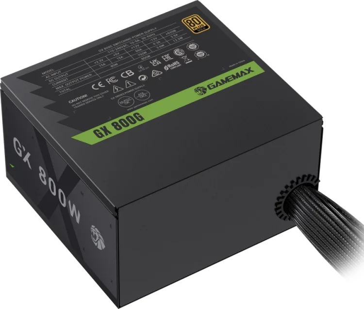 Блок питания GameMax GX 800G Gold 800Вт