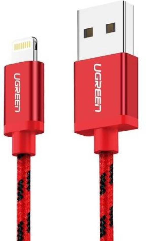 Кабель Lightning Ugreen US247 1.5m красный