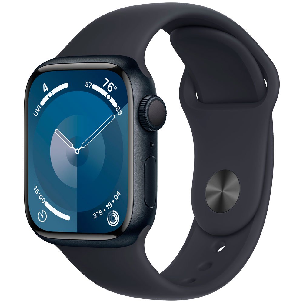 Смарт-часы Apple Watch Series 9 GPS 41mm MR8W3 Midnight Aluminum Case with Midnight Sport Band - S/M