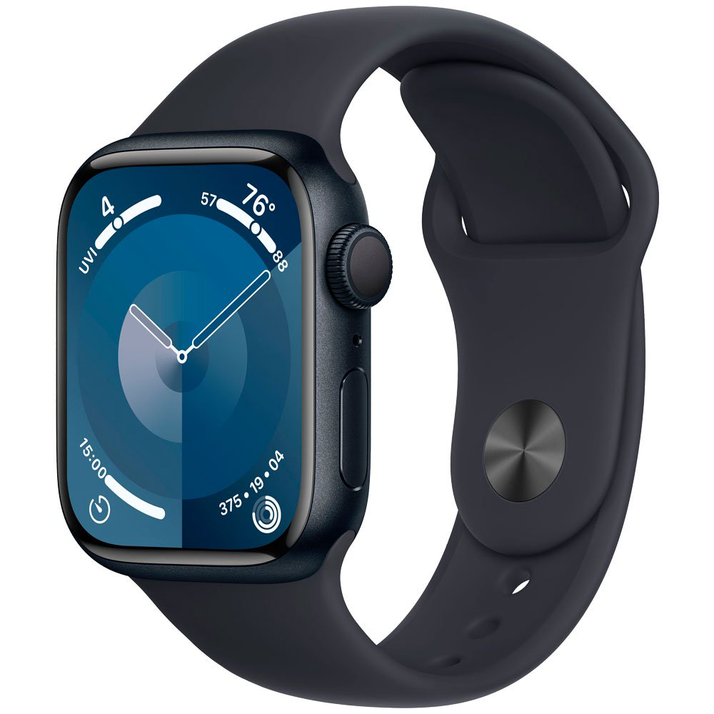 Смарт-часы Apple Watch Series 9 GPS 41mm MR8X3 Midnight Aluminum Case with Midnight Sport Band - M/L купить,NaN