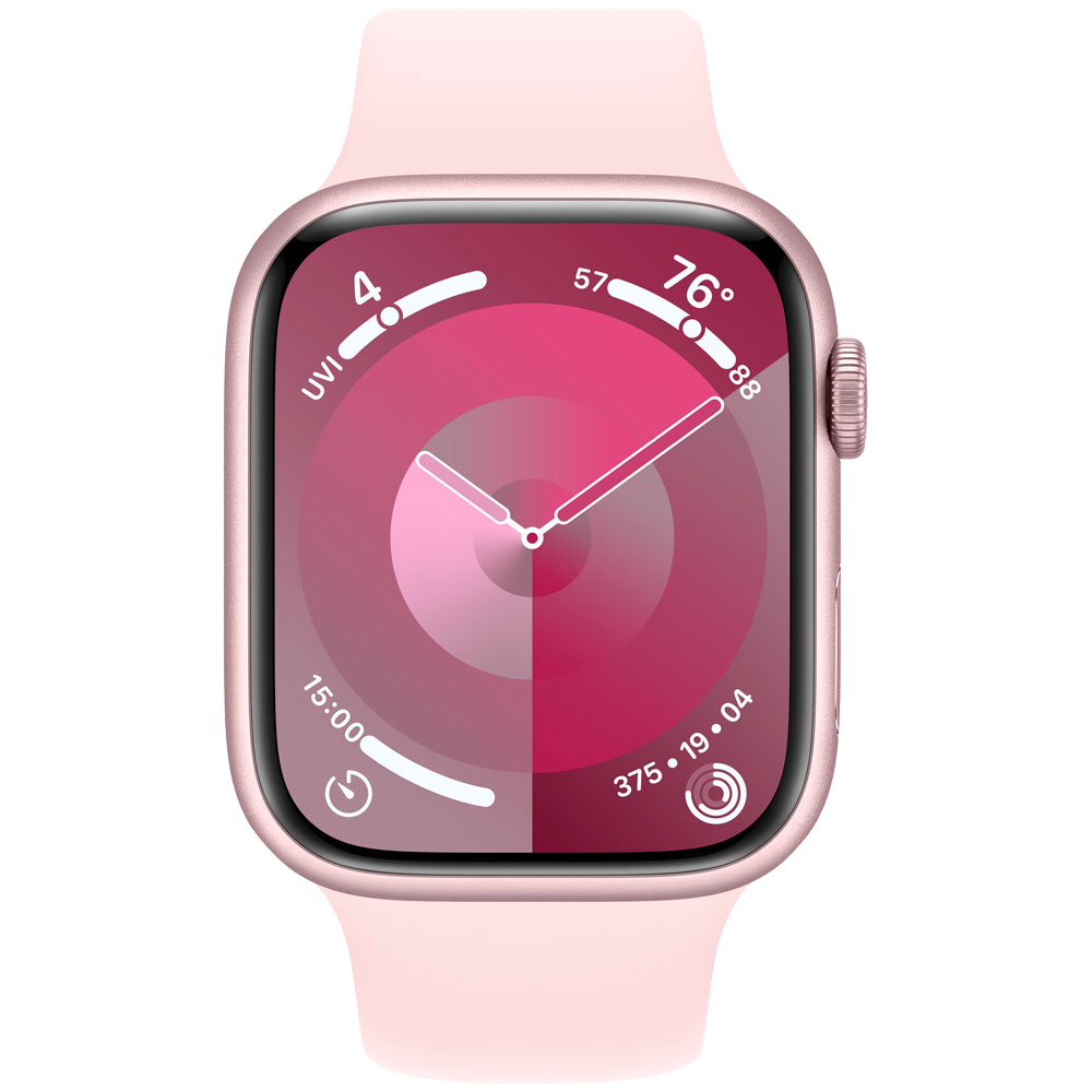 Смарт-часы Apple Watch Series 9 GPS 45mm MR9G3 Pink Aluminum Case with Light Pink Sport Band - S/M купить,NaN