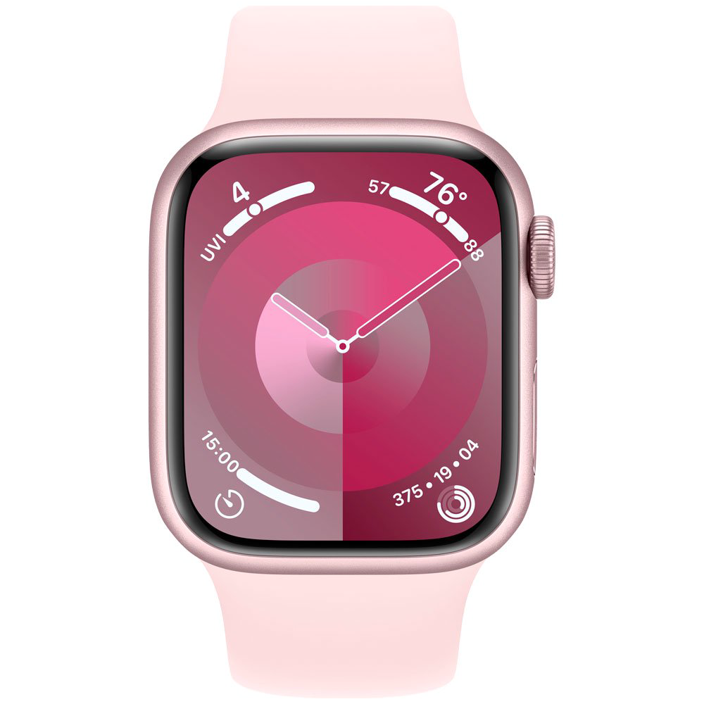 Смарт-часы Apple Watch Series 9 GPS 41mm MR933 Pink Aluminum Case with Light Pink Sport Band - S/M купить,NaN