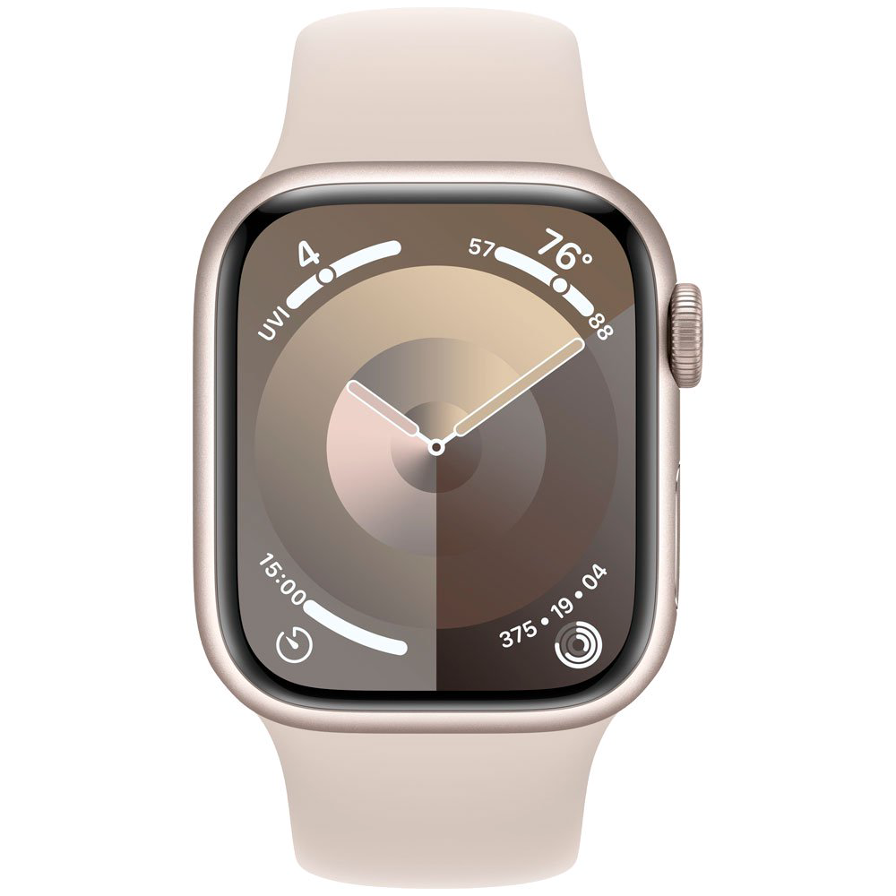 Смарт-часы Apple Watch Series 9 GPS 41mm MR8T3 Starlight Aluminum Case with Starlight Sport Band - S/M купить,NaN