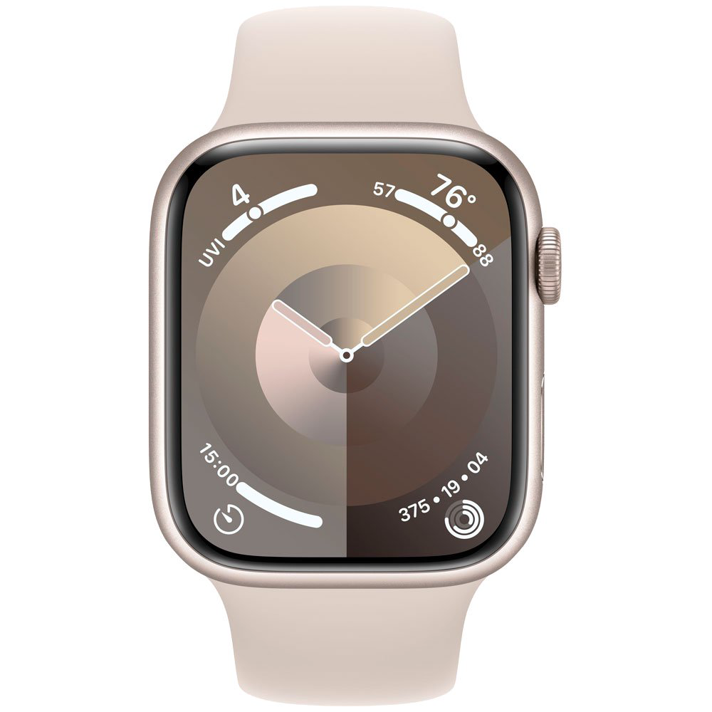 Смарт-часы Apple Watch Series 9 GPS 45mm MR973 Starlight Aluminum Case with Starlight Sport Band - M/L купить,NaN