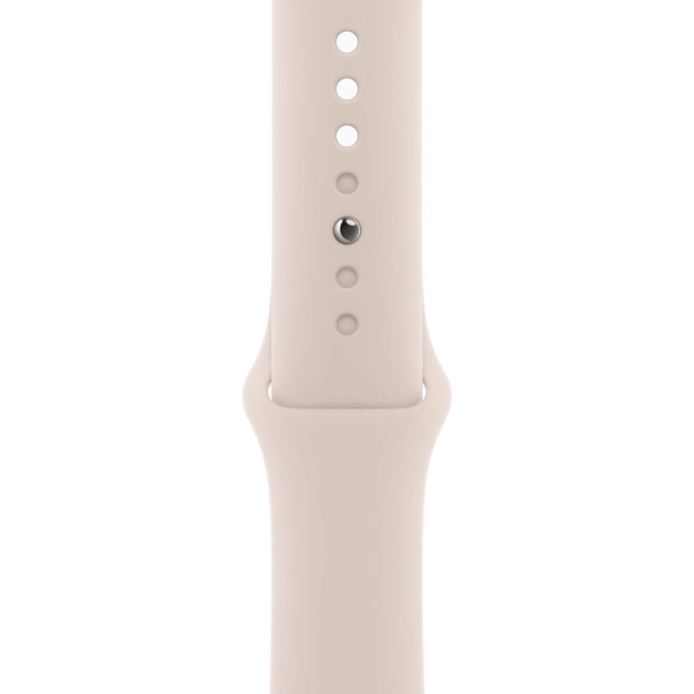 Смарт-часы Apple Watch Series 9 GPS 45mm MR963 Starlight Aluminum Case with Starlight Sport Band - S/M купить,0