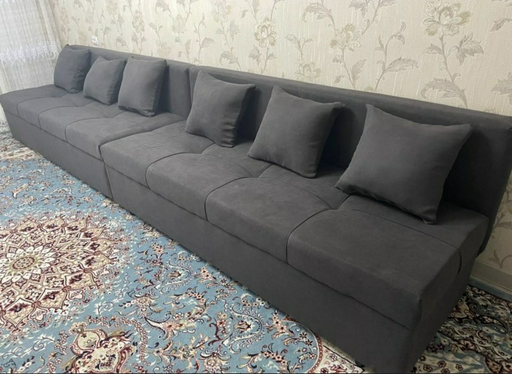 Диван Есен 977 130x360 см серый