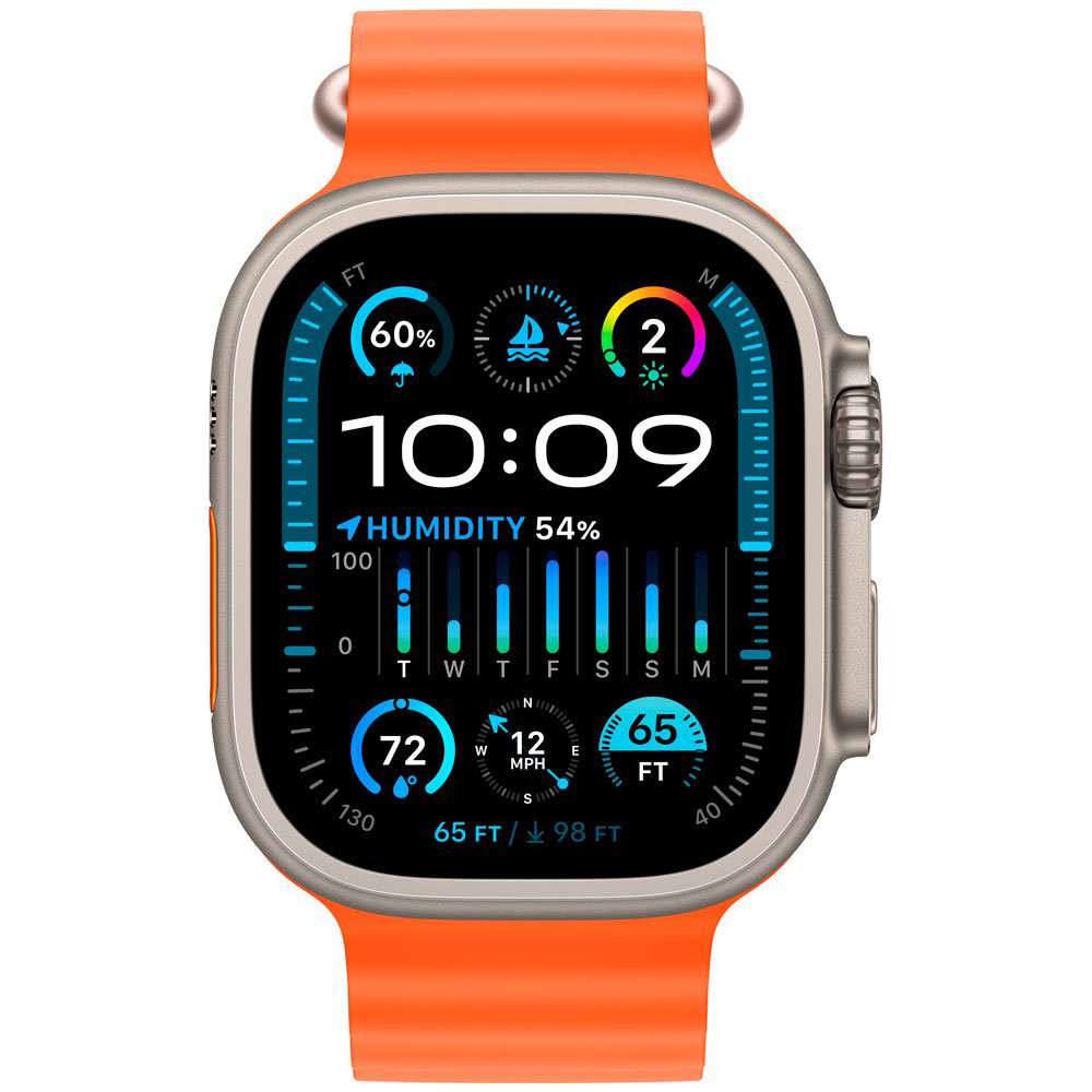 Смарт-часы Apple Watch Ultra 2 GPS + Cellular 49mm MREH3 Orange Ocean Band купить,428990