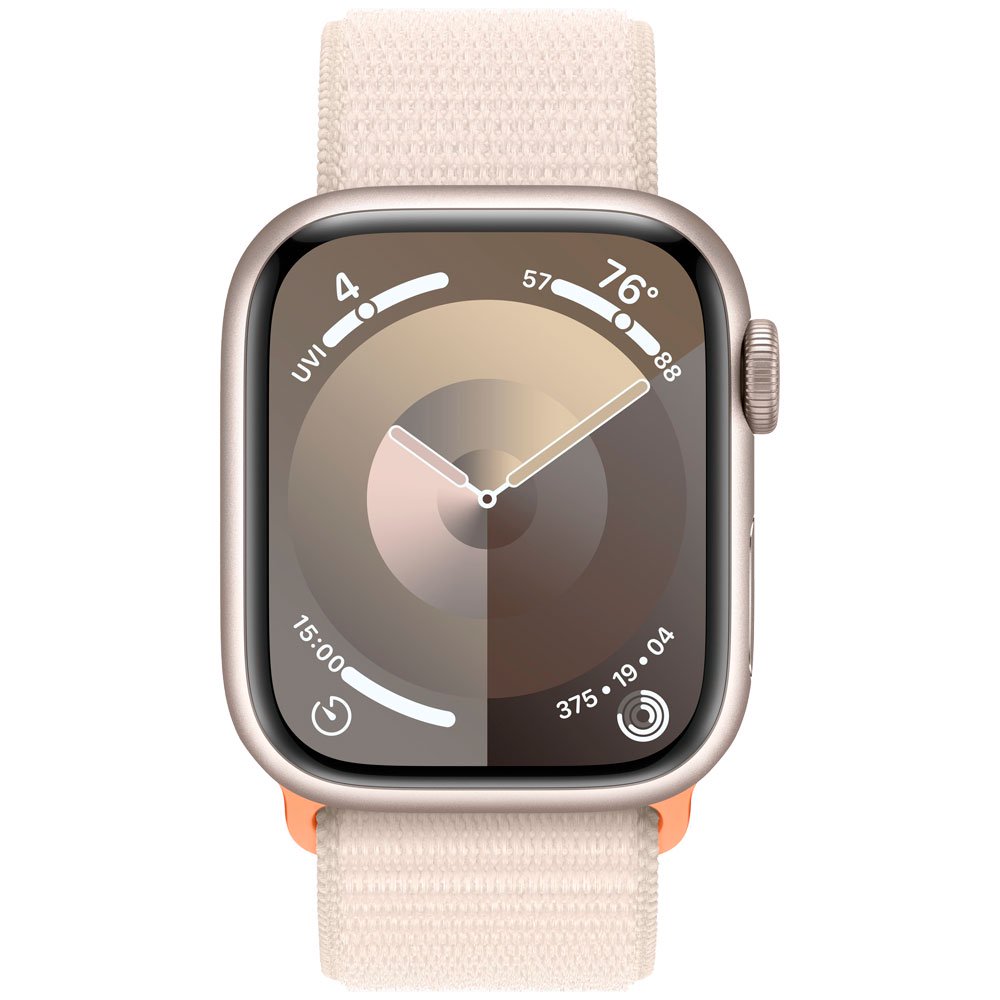 Смарт-часы Apple Watch Series 9 GPS 41mm MR8V3 Starlight Aluminum Case with Starlight Sport Loop купить,NaN