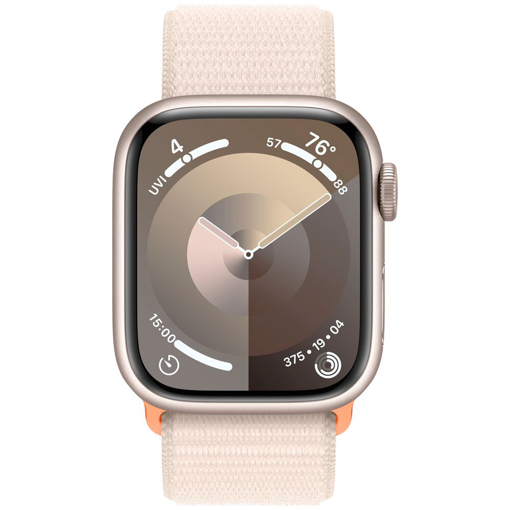 Смарт-часы Apple Watch Series 9 GPS 41mm MR8V3 Starlight Aluminum Case with Starlight Sport Loop купить,NaN