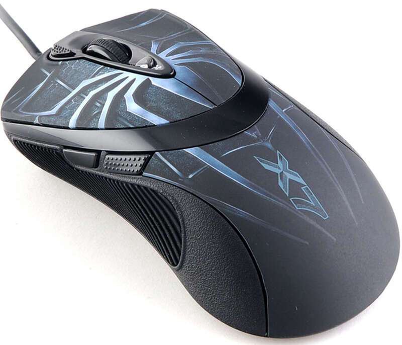 Мышь A4tech X7 XL-747H USB черно-синяя
