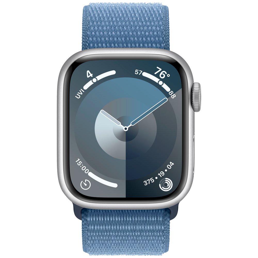 Смарт-часы Apple Watch Series 9 GPS 41mm MR923 Silver Aluminum Case with Winter Blue Sport Loop
