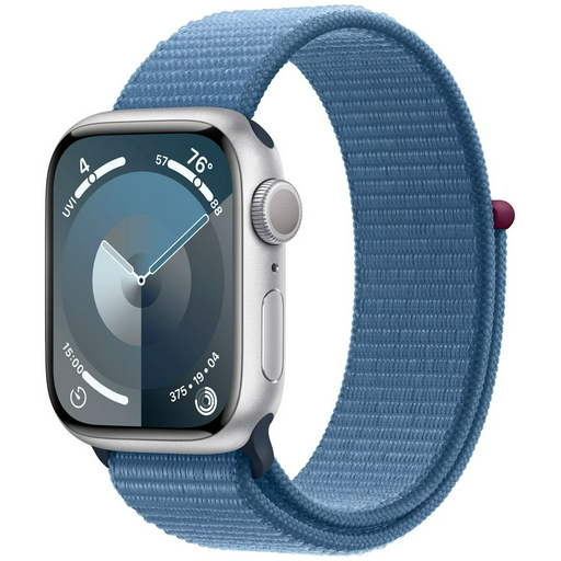 Смарт-часы Apple Watch Series 9 GPS 41mm MR923 Silver Aluminum Case with Winter Blue Sport Loop