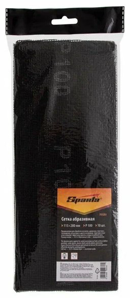 Абразивная сетка SPARTA P 100 115х280 мм, 10 шт. купить,900