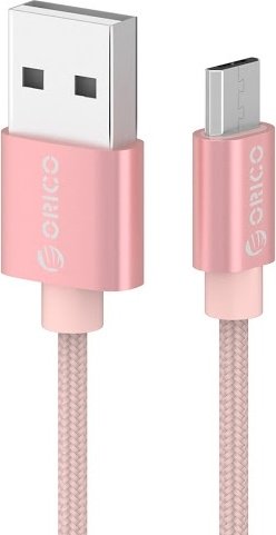Кабель Orico USB 2.0 (M), micro-USB 2.0 (M), 1 м, розовый купить,0