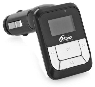 FM-трансмиттер Ritmix FMT-A710 черный-серебристый купить,0