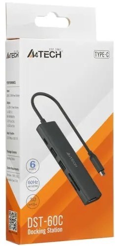 Док-станция A4Tech DST-60C черный - ForteMarket Док-станция A4Tech DST-60C черный купить,0