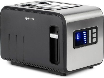 Тостер Vitek VT-1576 серебристо-черный купить,NaN