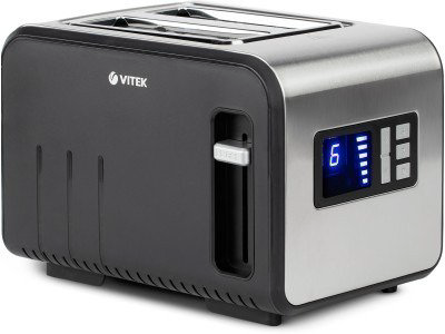 Тостер Vitek VT-1576 серебристо-черный купить,NaN
