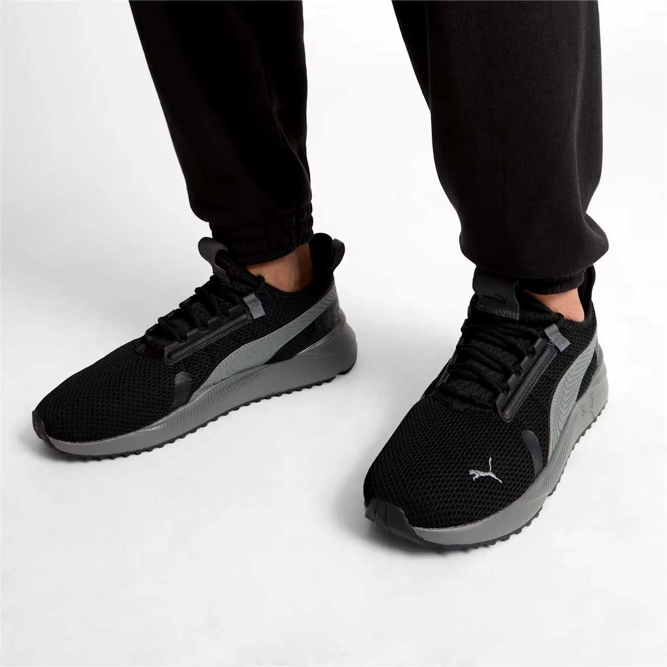 Кроссовки Puma Pacer Street Men's Wide 398768-02 black 41.5 купить,NaN