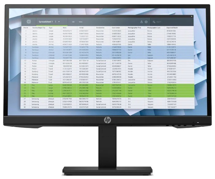 Монитор HP P22 G4 21.5" черный