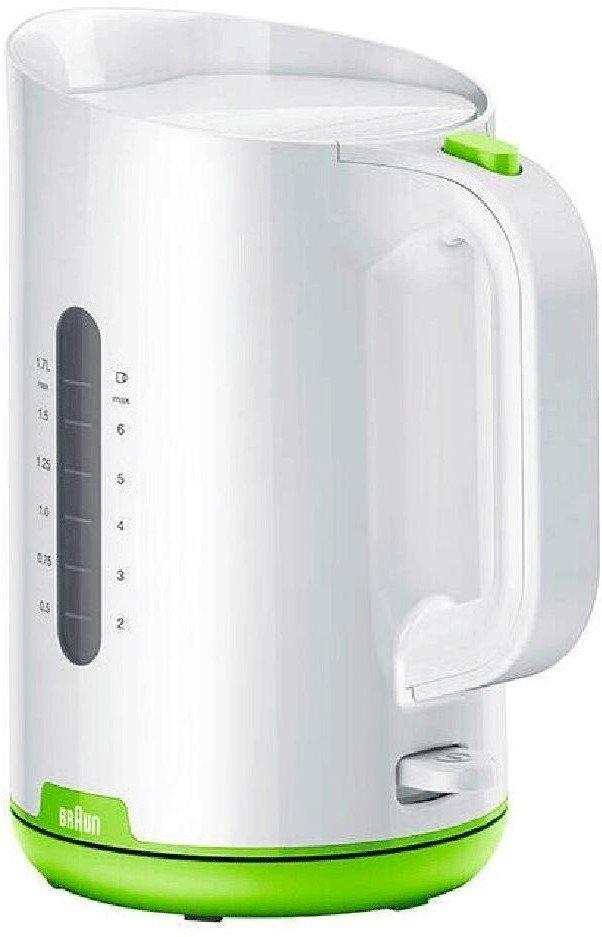 Электрочайник Braun WK1100GR 1.7л бело-зеленый