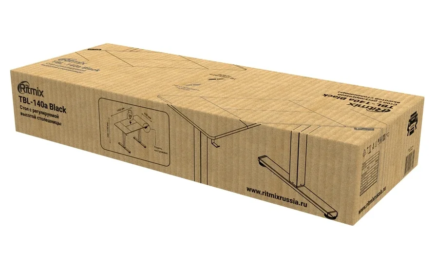 Компьютерный стол Ritmix TBL-140a 140x60x115 см черный купить,0
