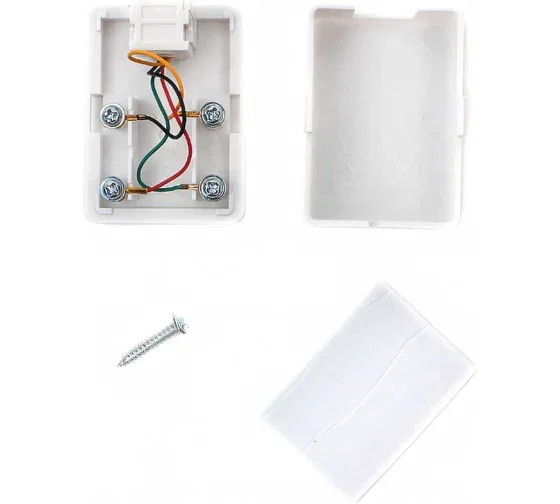 Розетка телефонная Cablexpert  TA-101 RJ-11 6P4C 1 порт белая купить,0