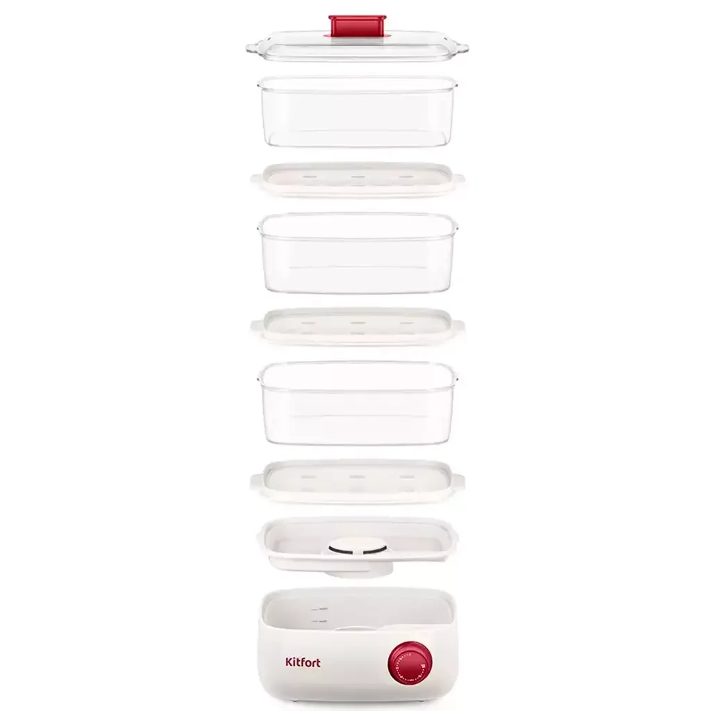 Пароварка Kitfort KT-KT-6830 White - ForteMarket Пароварка Kitfort KT-KT-6830 White купить,0