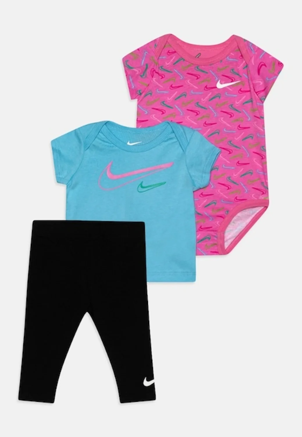 Комплект для девочек Nike NKG Swoosh Logo 3 PC SET 023 06L846 50-56см 0-3M купить,NaN