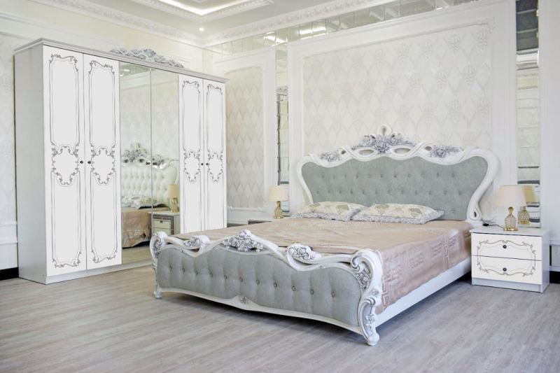 Спальный гарнитур Грандмикс Альба 2 6Д белый купить,428990
