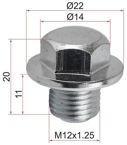Пробка картера двигателя SAT ST-90341-12012 купить,1176