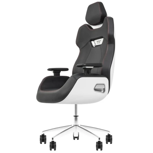 Игровое компьютерное кресло Thermaltake ARGENT Glacier White GGC-ARG-BWLFDL-01 черно-белое
