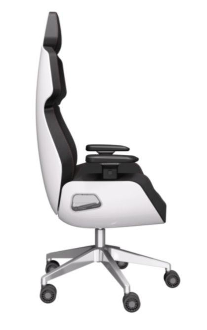 Игровое компьютерное кресло Thermaltake ARGENT Glacier White GGC-ARG-BWLFDL-01 черно-белое