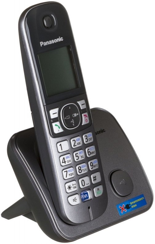Радиотелефон Panasonic KX-TG6811 RUM серый купить,0