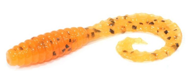 Съедобная приманка Bait Breath Curly Grub 64мм оранжевый купить,NaN