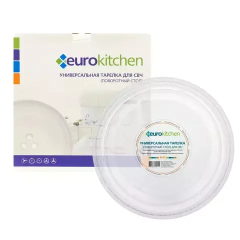 Тарелка для СВЧ Euro Kitchen EUR N-02 Transparent