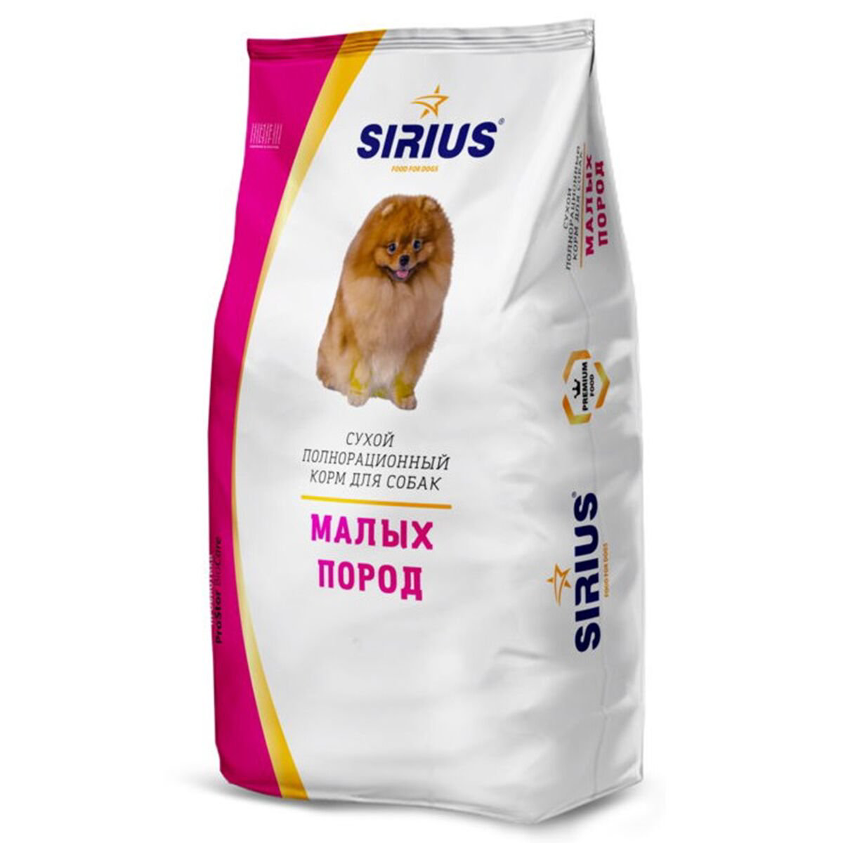 Сухой корм Sirius Для малых пород Говядина 2 кг купить,7350