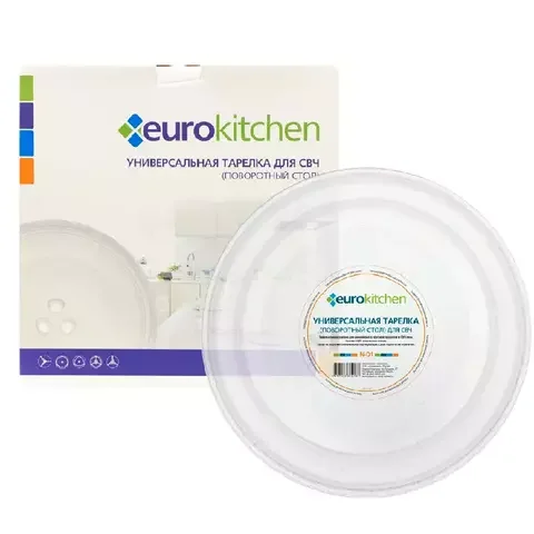 Тарелка для СВЧ Euro Kitchen EUR N-01 Transparent
