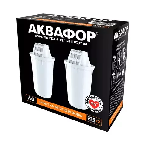 Фильтр для воды Аквафор А6 2шт White