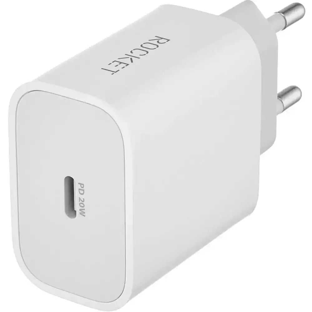 Зарядное устройство для телефонов Rocket 20W USB-C + cabel Lightning Rocket Space Combo White - ForteMarket Зарядное устройство для телефонов Rocket 20W USB-C + cabel Lightning Rocket Space Combo White купить,0